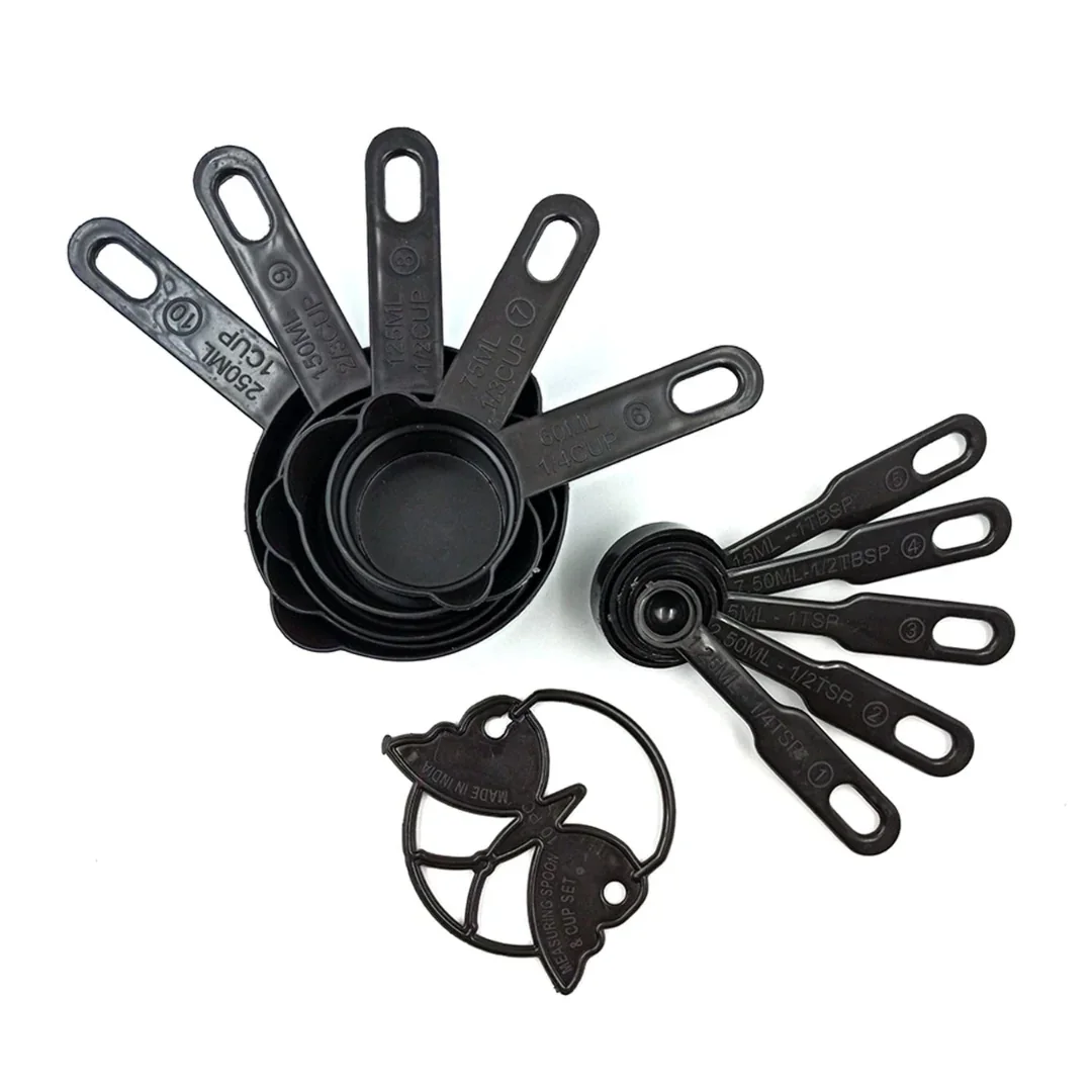 Measuring Cups & Spoons Set | Multi Size Baking and Kitchen Measuring Set | 10 Measuring cups per Pack | Pack of 1 - Image 3