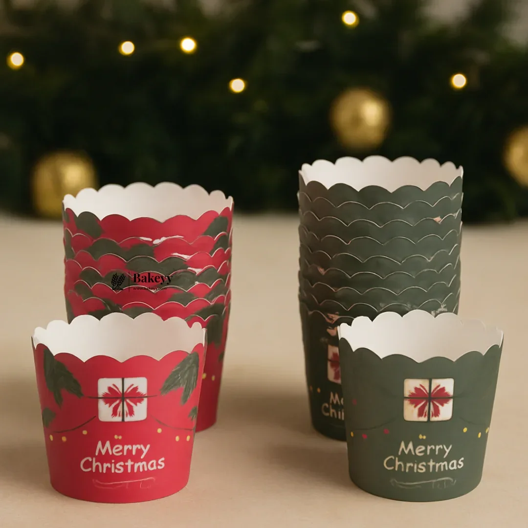 Merry Christmas Muffin & Cupcake Paper Liners | Pack of 50 - Image 2