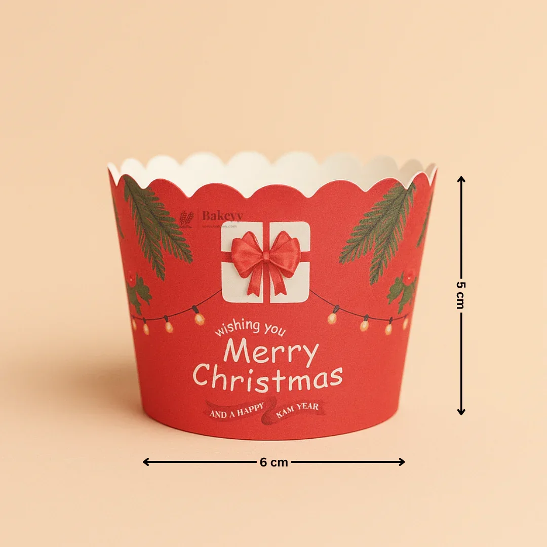 Merry Christmas Muffin & Cupcake Paper Liners | Pack of 50 - Image 4