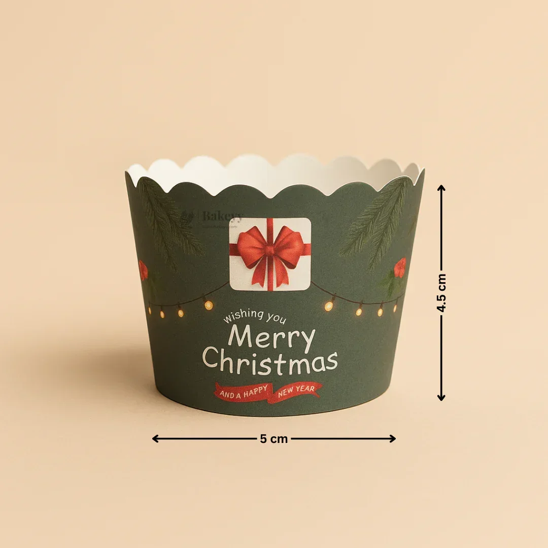 Merry Christmas Muffin & Cupcake Paper Liners | Pack of 50 - Image 5