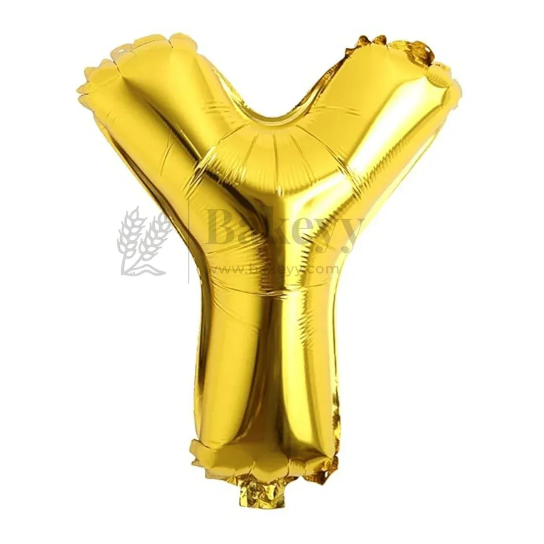 Metallic Gold Alphabet Foil Balloon | Party Decoration | Pack of 1 - Image 29