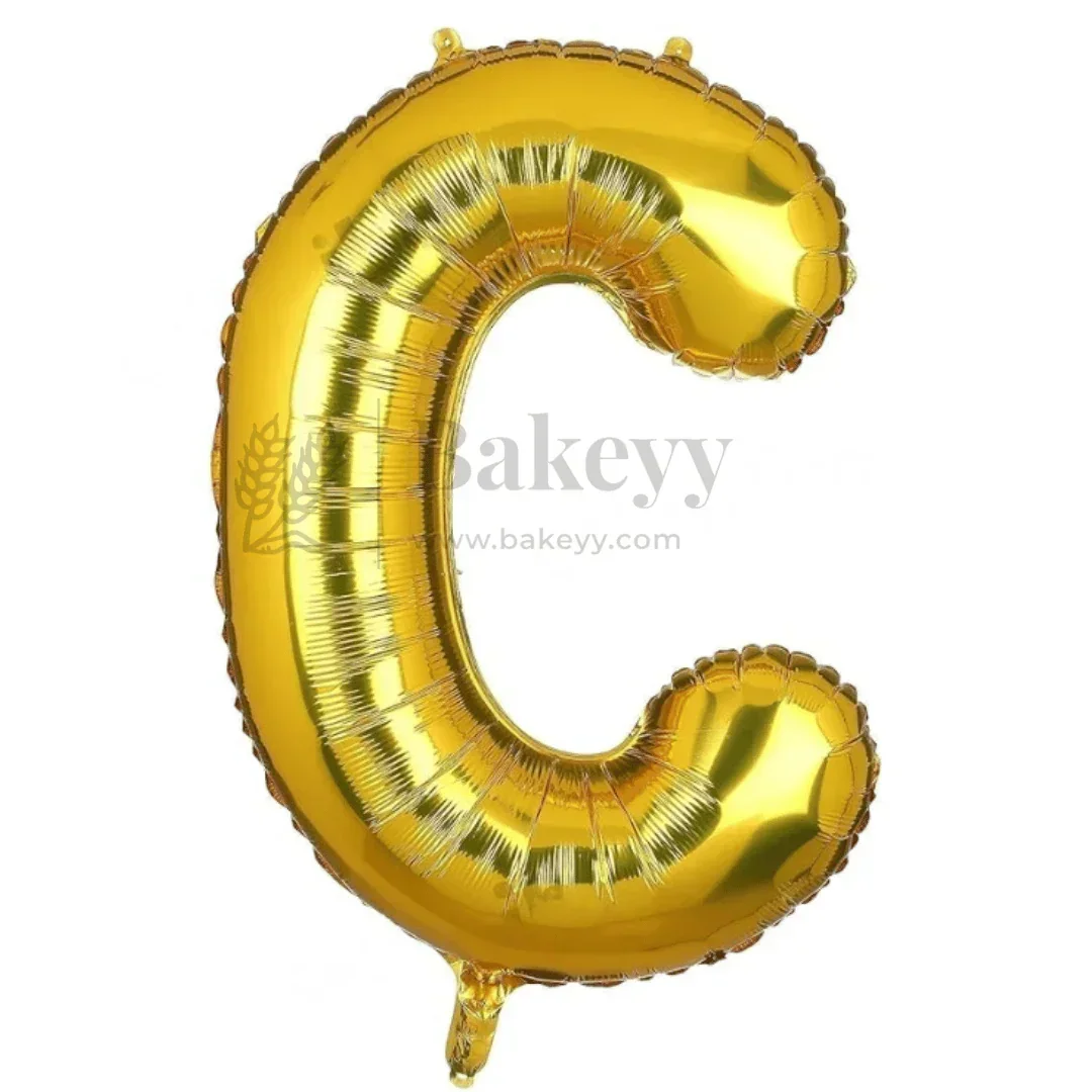 Metallic Gold Alphabet Foil Balloon | Party Decoration | Pack of 1 - Image 7