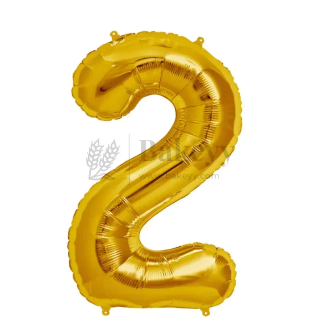 Metallic Gold Number Foil Balloon | Party Decoration | Pack of 1 - Image 6