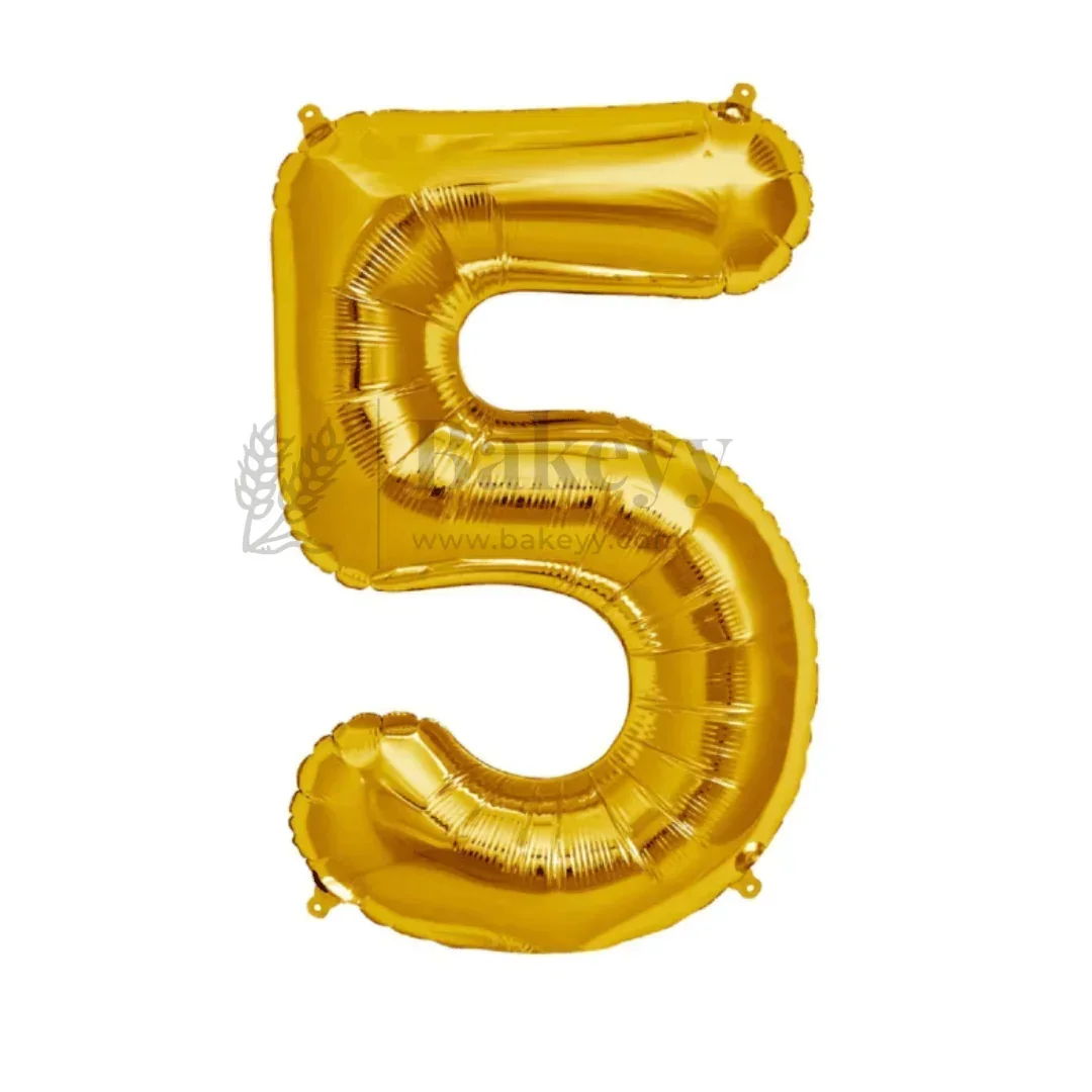 Metallic Gold Number Foil Balloon | Party Decoration | Pack of 1 - Image 9