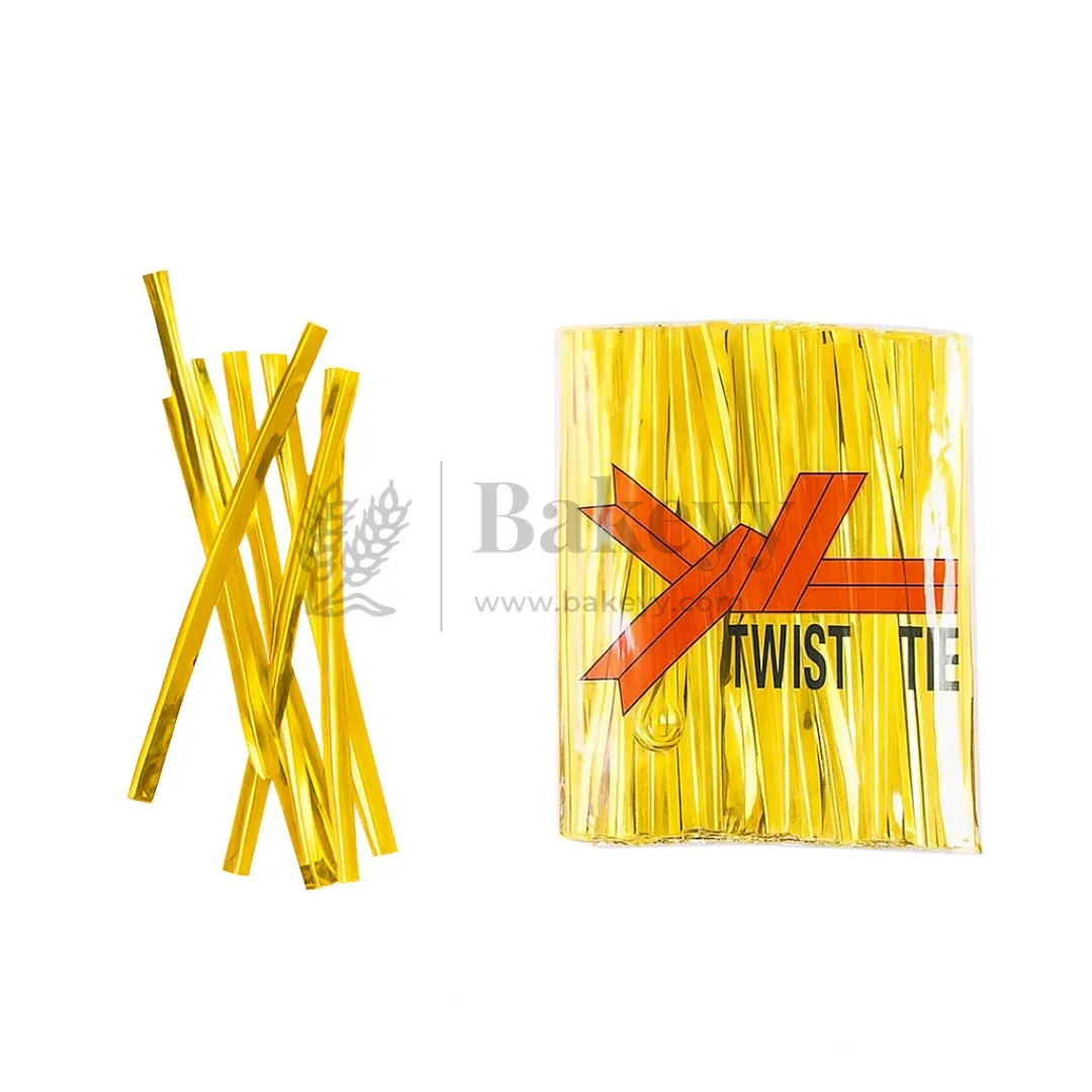 Metallic Ribbon Twist Ties | Shiny Ribbon Twisters for Sweets & Hampers | Pack of 350 - Image 5