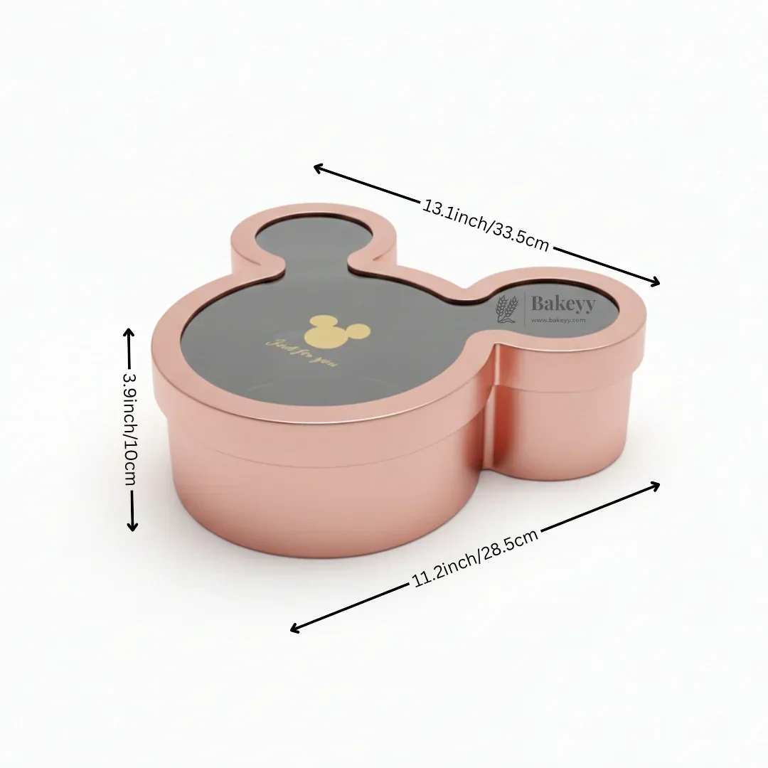 Mickey-Shaped Premium Gift Box with Transparent Lid l Pack of 1 - Image 4