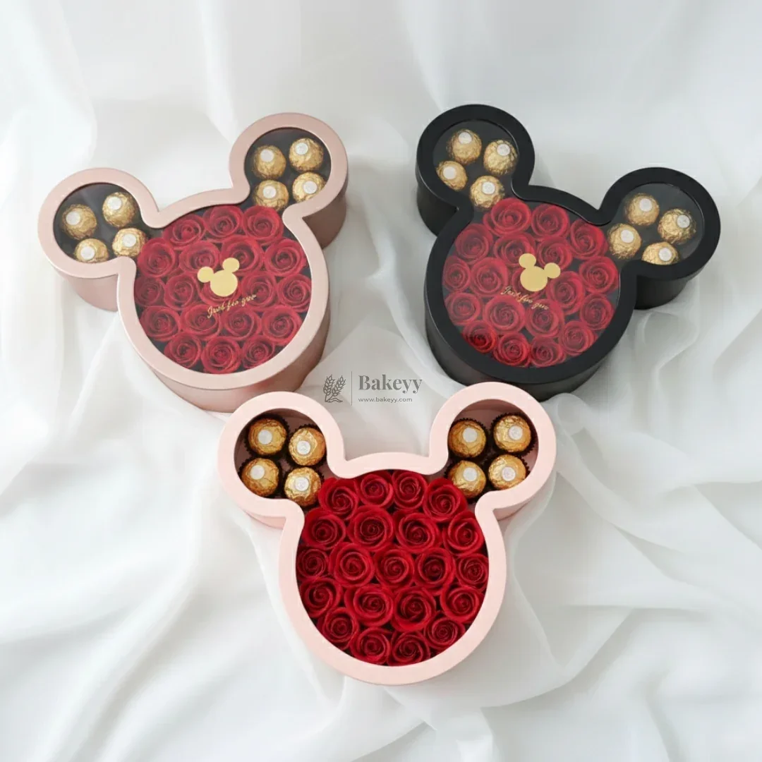 Mickey-Shaped Premium Gift Box with Transparent Lid l Pack of 1 - Image 7