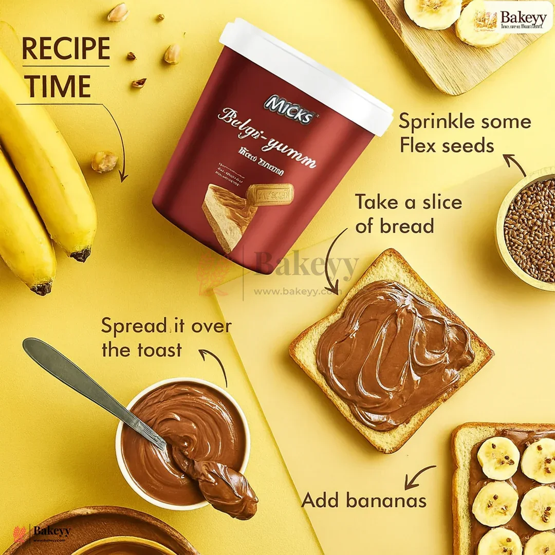 MICKS | Belgiyumm Biskoff Spread | Healthy & Tasty | 1KG - Image 3