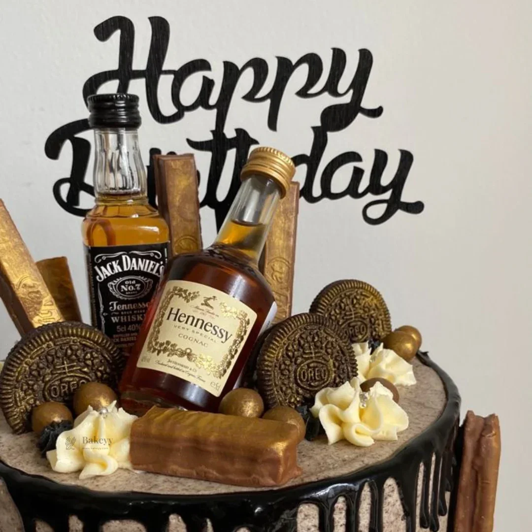 Mini Alcohol Bottle Cake Toppers | Decorative Cake Props | Multiple Designs Available | Pack Of 1 - Image 9