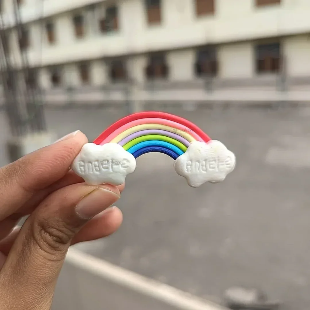 Mini Rainbow Cake Decoration Toppers | Cake Décor toppers | DIY Mini Toppers | Pack of 2 - Image 11