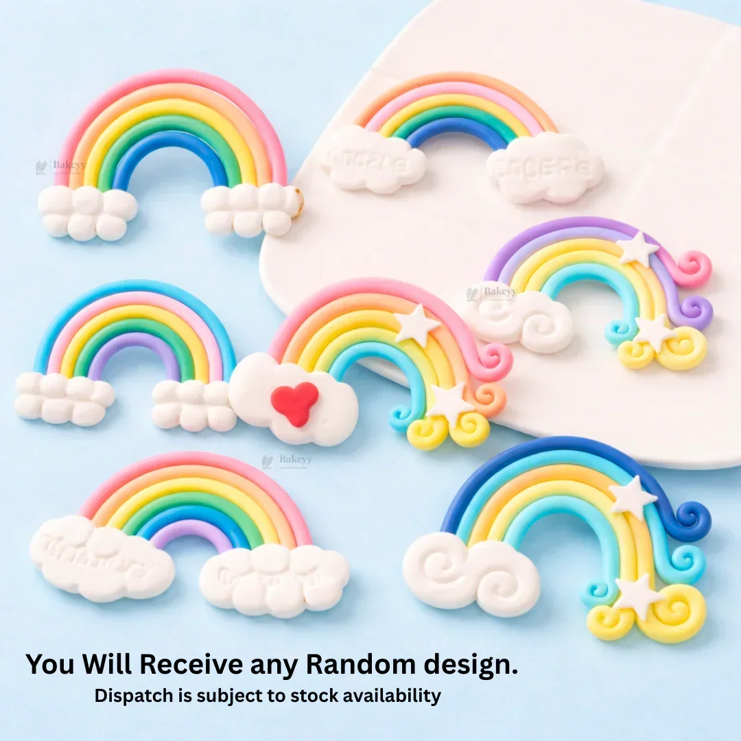 Mini Rainbow Cake Decoration Toppers | Cake Décor toppers | DIY Mini Toppers | Pack of 2 - Image 13