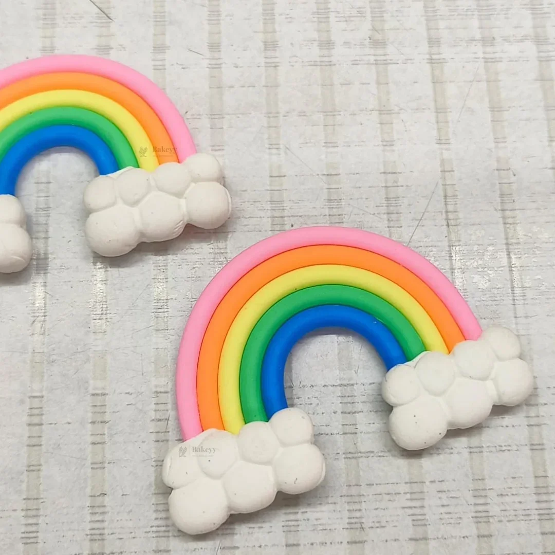 Mini Rainbow Cake Topper | Rainbow with Cloud Design | Pack of 10 - Image 5
