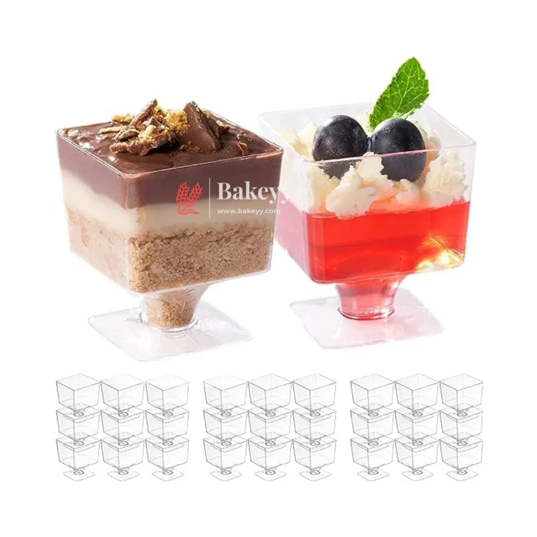 Clear Acrylic Dessert Cup Mini | D51 & D15 | Pack of 24