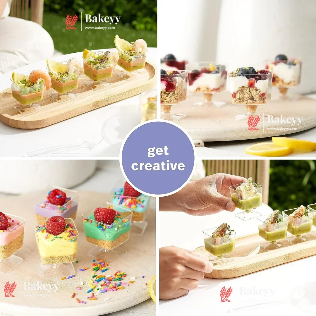 Clear Acrylic Dessert Cup Mini | D51 & D15 | Pack of 24 - Image 5