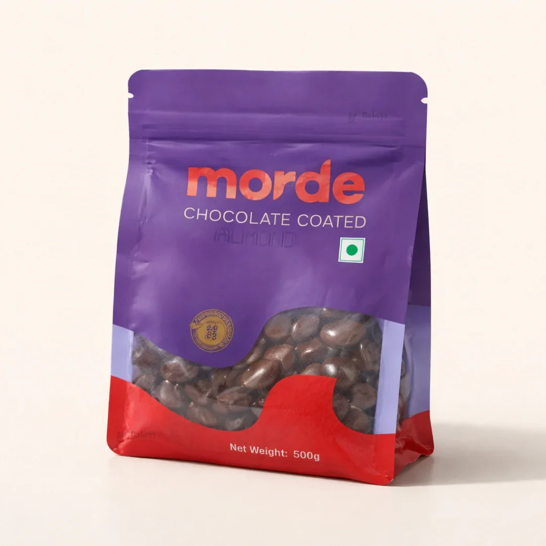 Morde Chocolate Coated Almonds | Crunchy Almonds Covered in Chocolate | 500 gm | Pack of 1