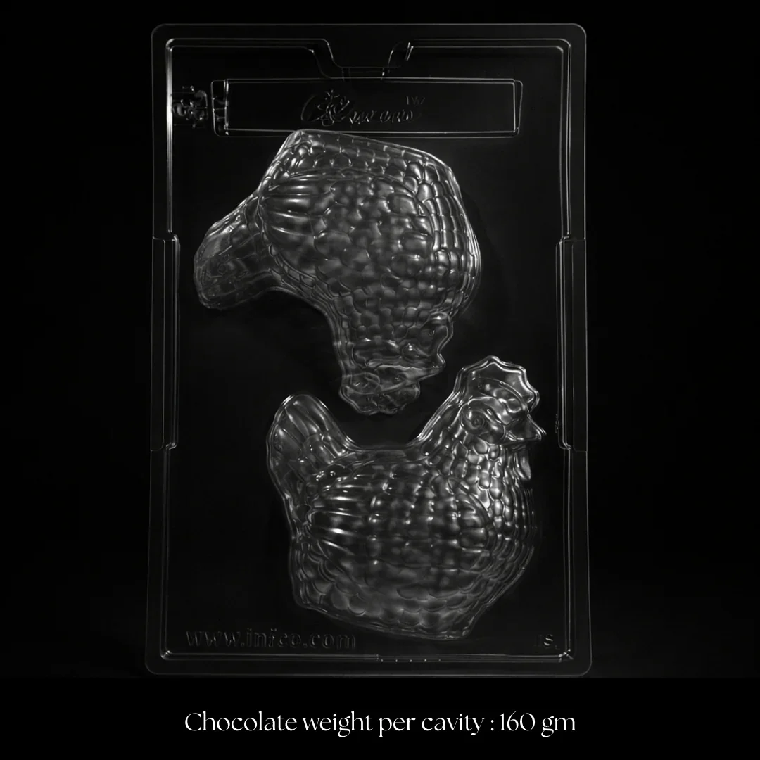Mould 113 | Chicken Chocolate Mould | 2 Cavity | Pack of 1