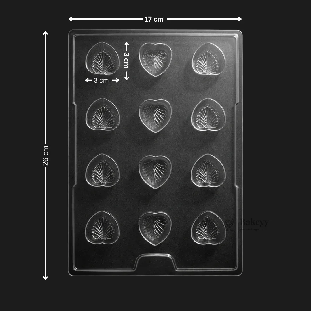 Mould 160 | Heart-Shaped Chocolate Mould | 12 Cavity | Party Favor Mould | Pack of 1 - Image 2