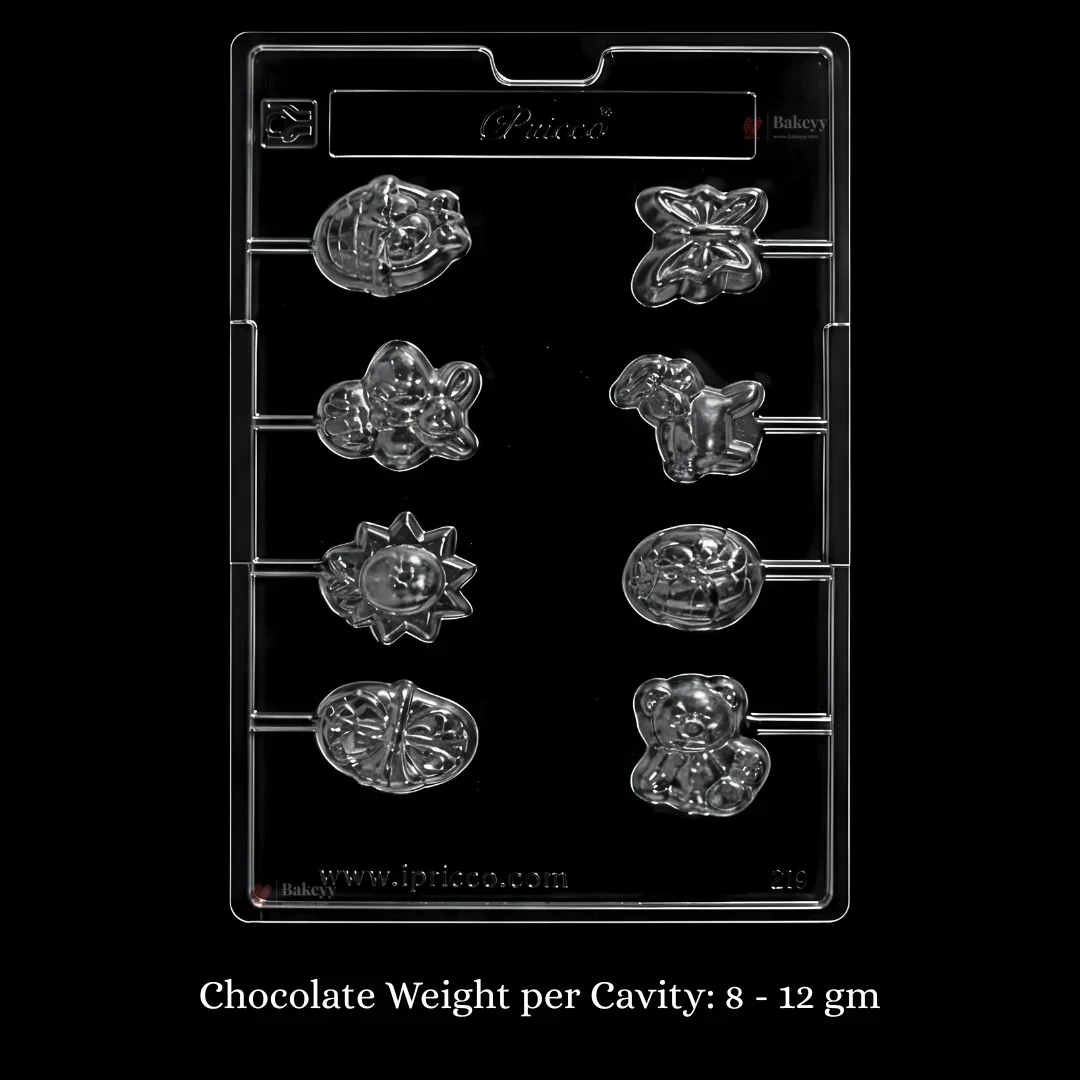 Mould 219 | Lollies | 8 Cavity | Pack of 1