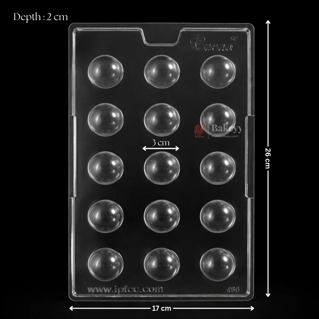 Mould 456 | Mini Dome Chocolate Mould | 15 Cavity | Pack of 1 - Image 2