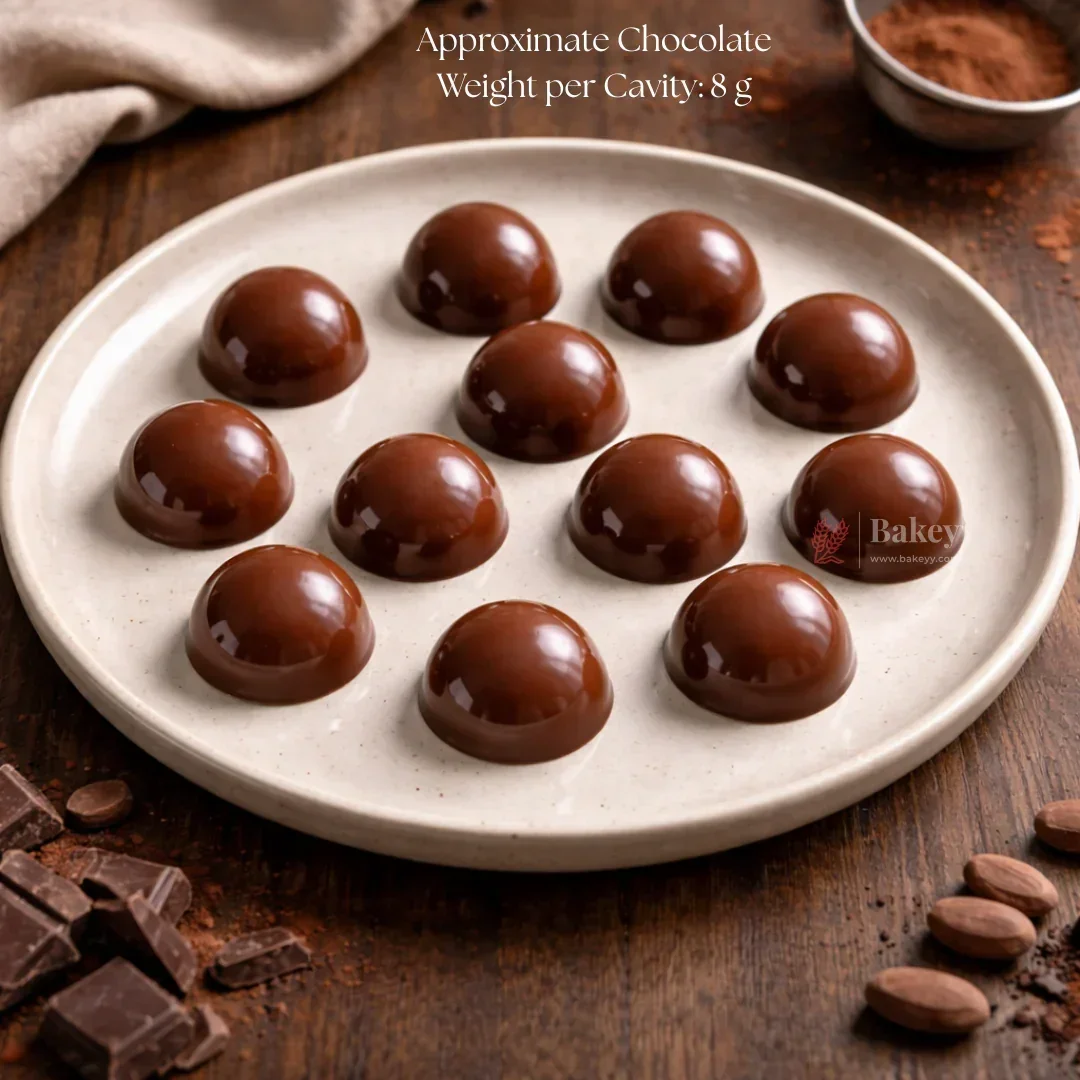 Mould 456 | Mini Dome Chocolate Mould | 15 Cavity | Pack of 1 - Image 3