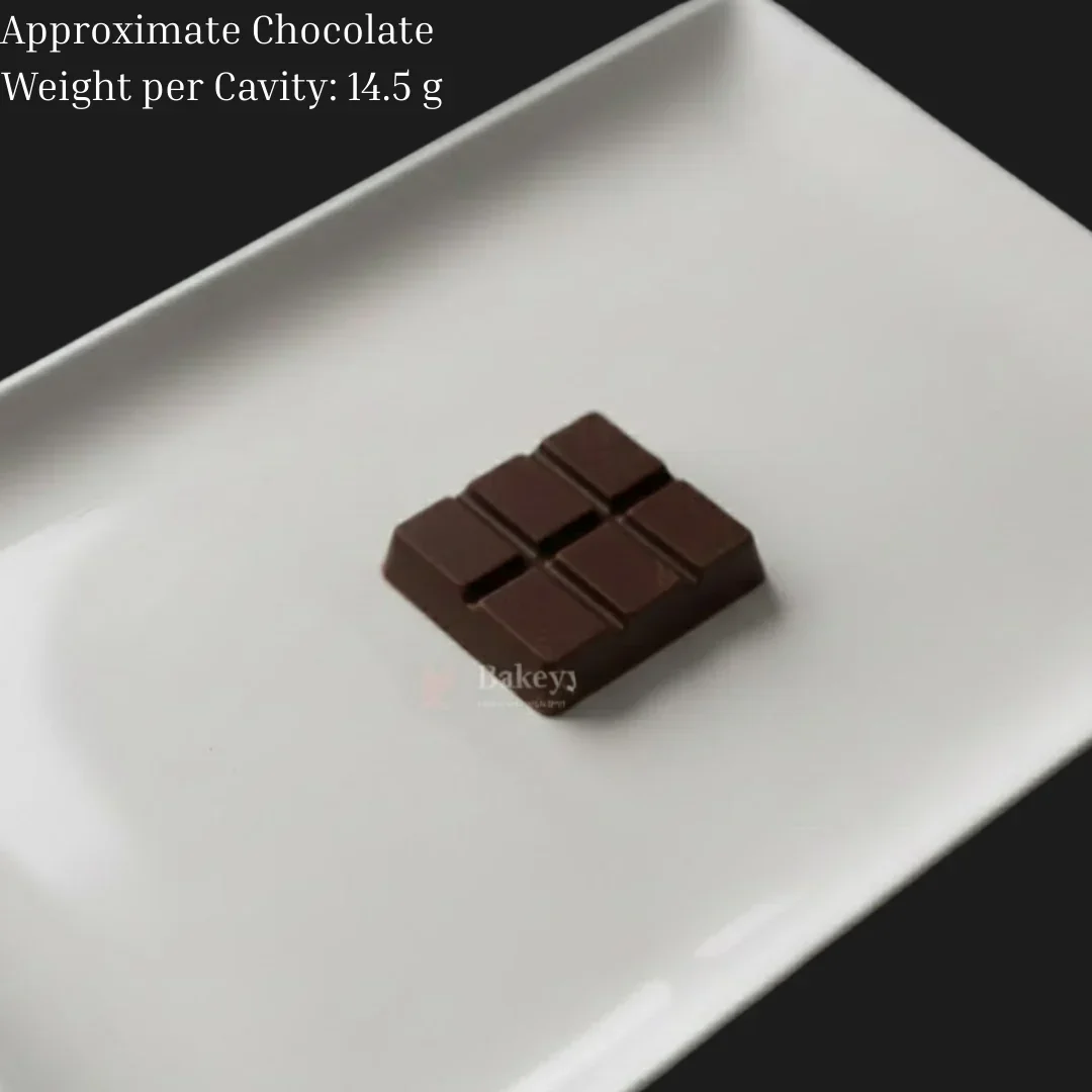Mould 478 | Mini Chocolate Bar Mould | 6 Cavity | Party Favor Mould | Pack of 1 - Image 3
