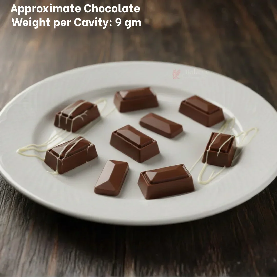 Mould 647- Cacao Chocolate Mould | Baking Accessories | Plastic Chocolate Mould | Party Favor Mould | Pack of 1 - Image 4