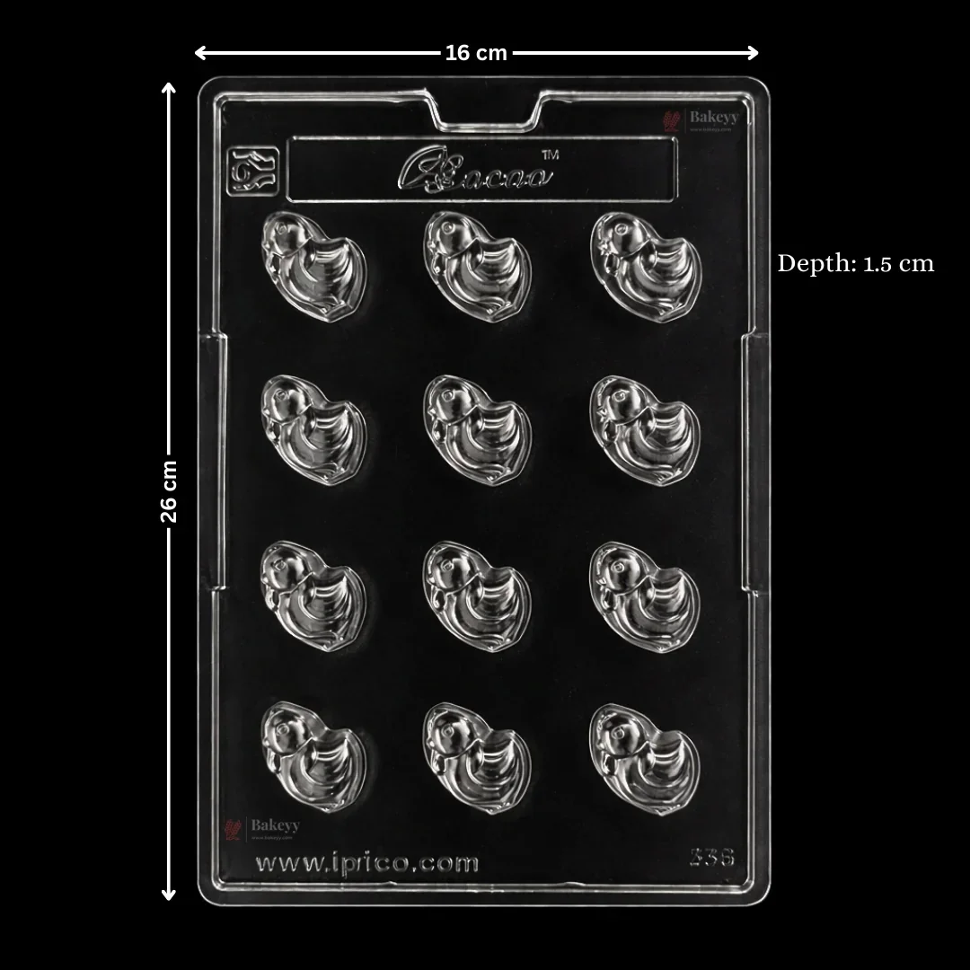 Mould - 338 | Mini Chick Chocolate Mould | 4 Cavity | Pack of 1 - Image 2