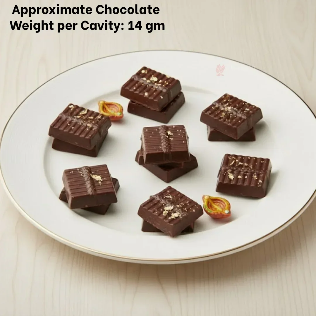 Mould 515- Cacao Chocolate Mould | Baking Accessories | Plastic Chocolate Mould | Party Favor Mould | Pack of 1 - Image 4