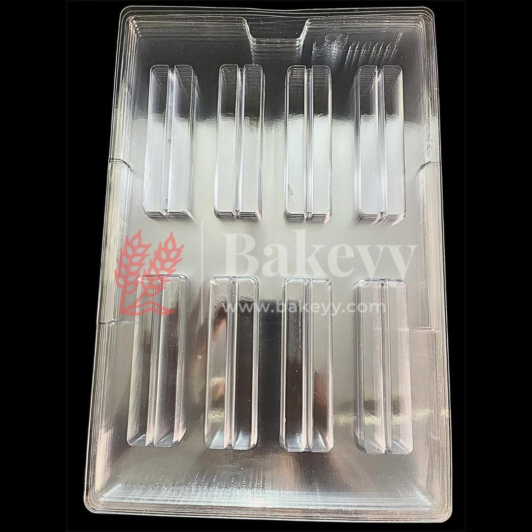 Mould 665 – Kit Kat Shape Bar Chocolate Mould Tray | Baking Accessories | Plastic Chocolate Mould | Party Favor Mould | Pack of 1