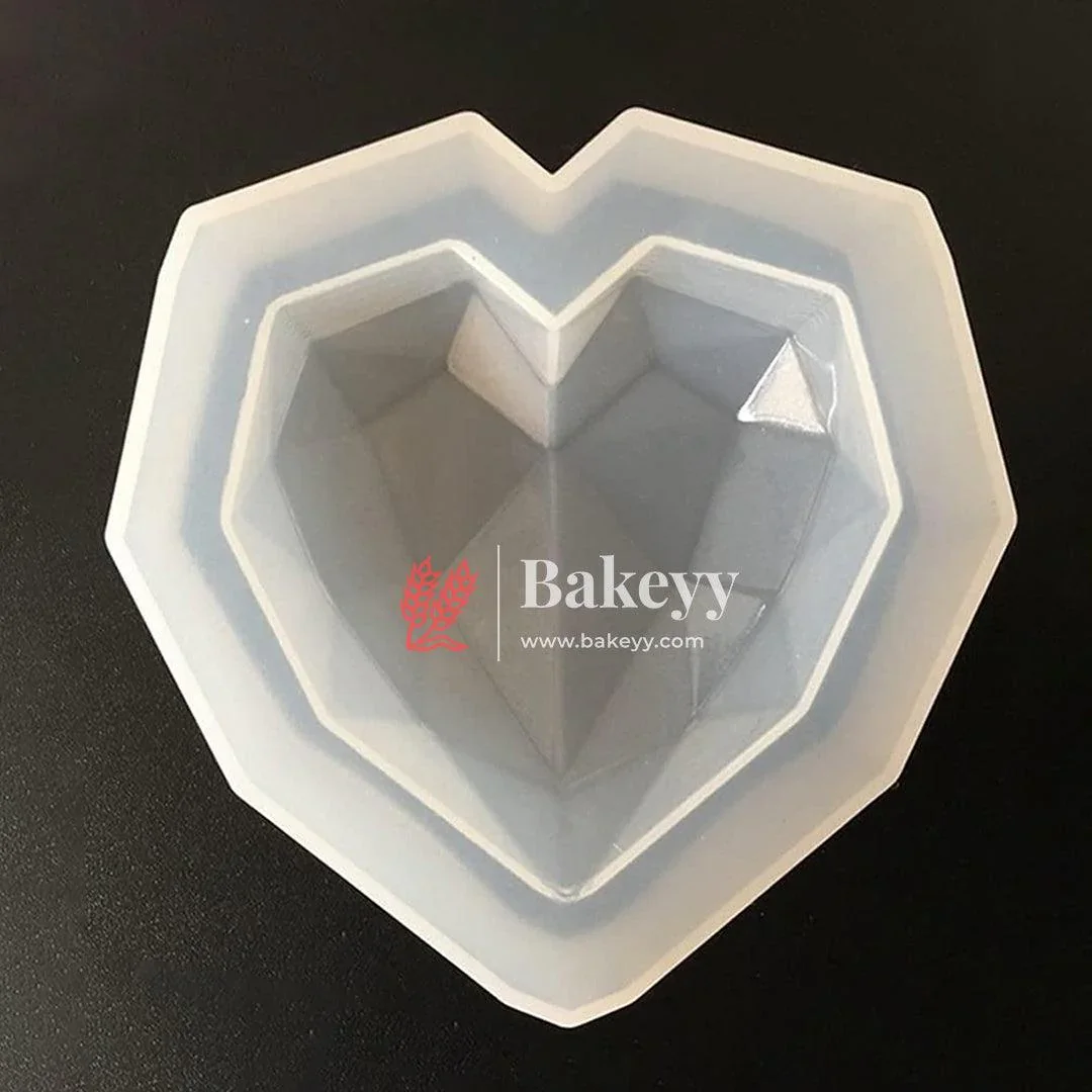 Pinata Heart Mould| Multifaceted Geometric Heart Silicone Mould| Chocolate Making and Shaping Mould| Pack of 1 - Image 7