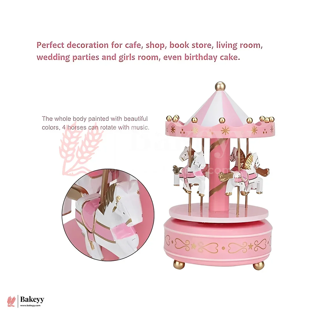 Musical Carousel | Rotating Horse Toy Showpiece for Kids & Decor - Image 6
