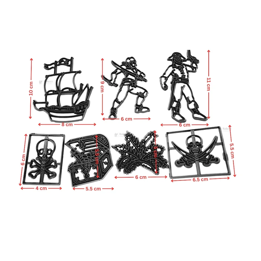 Nautical Theme Cookie Cutter Set | Pirate & Ocean Adventure Collection | Pack of 1 - Image 2