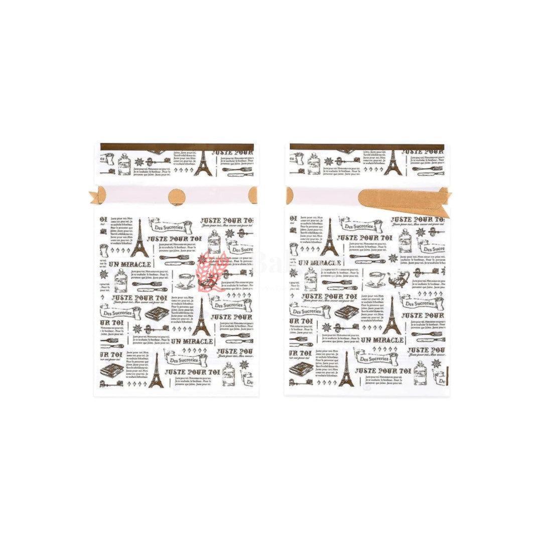 News Paper Style Plastic Stand Up Treat Favor Bags Gift Wrapper Bags for Candy Cookie Chocolate | Pack of 50 - Image 3