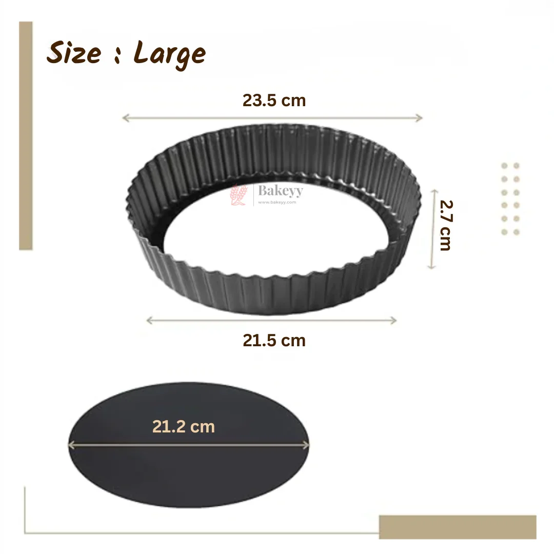 Non-Stick Pie Dish with Removable Bottom | Tart Pan | Pack of 1 - Image 10