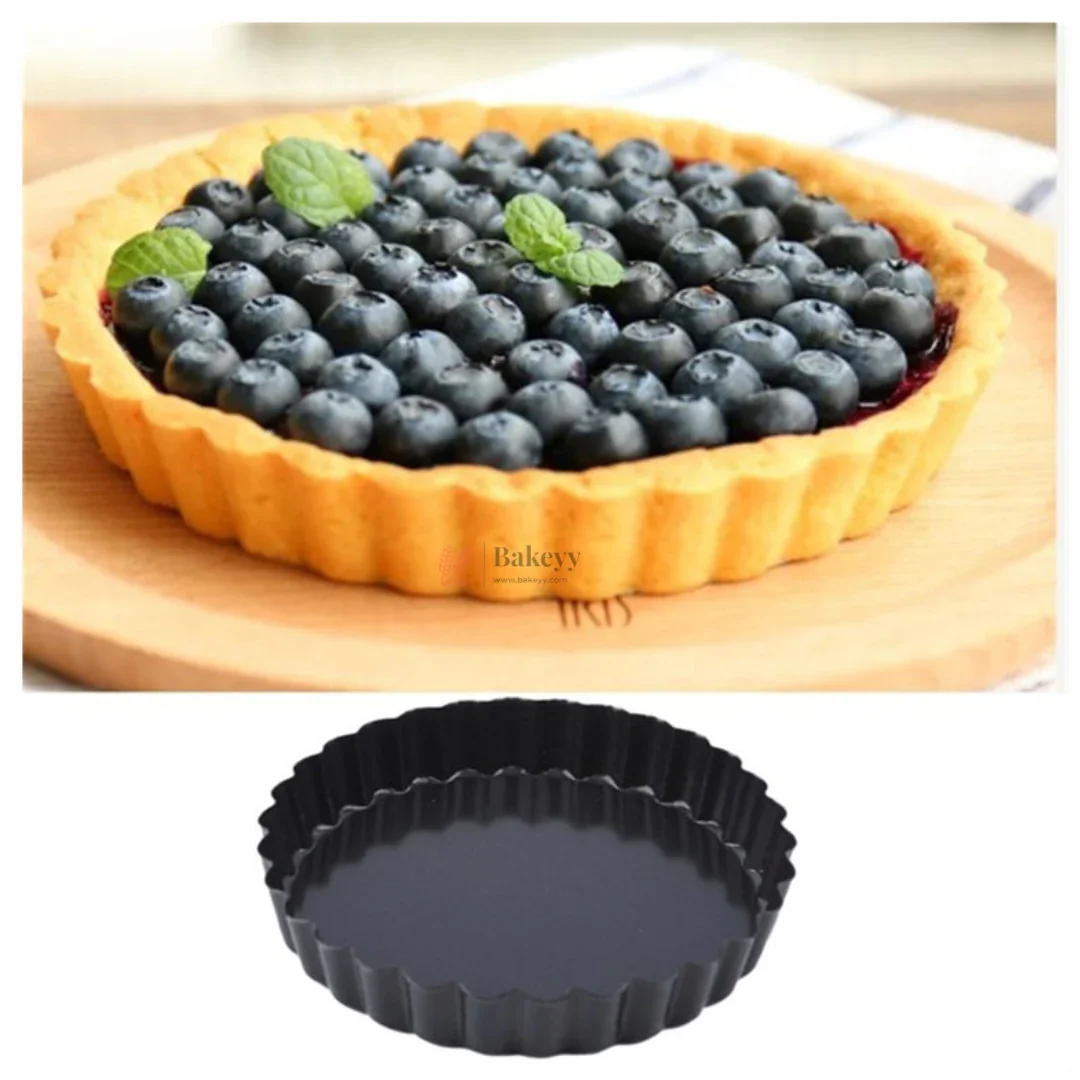 Non-Stick Pie Dish with Removable Bottom | Tart Pan | Pack of 1 - Image 4