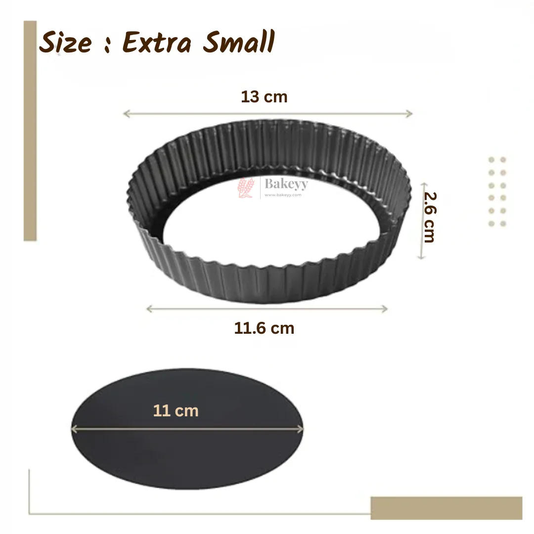 Non-Stick Pie Dish with Removable Bottom | Tart Pan | Pack of 1 - Image 7