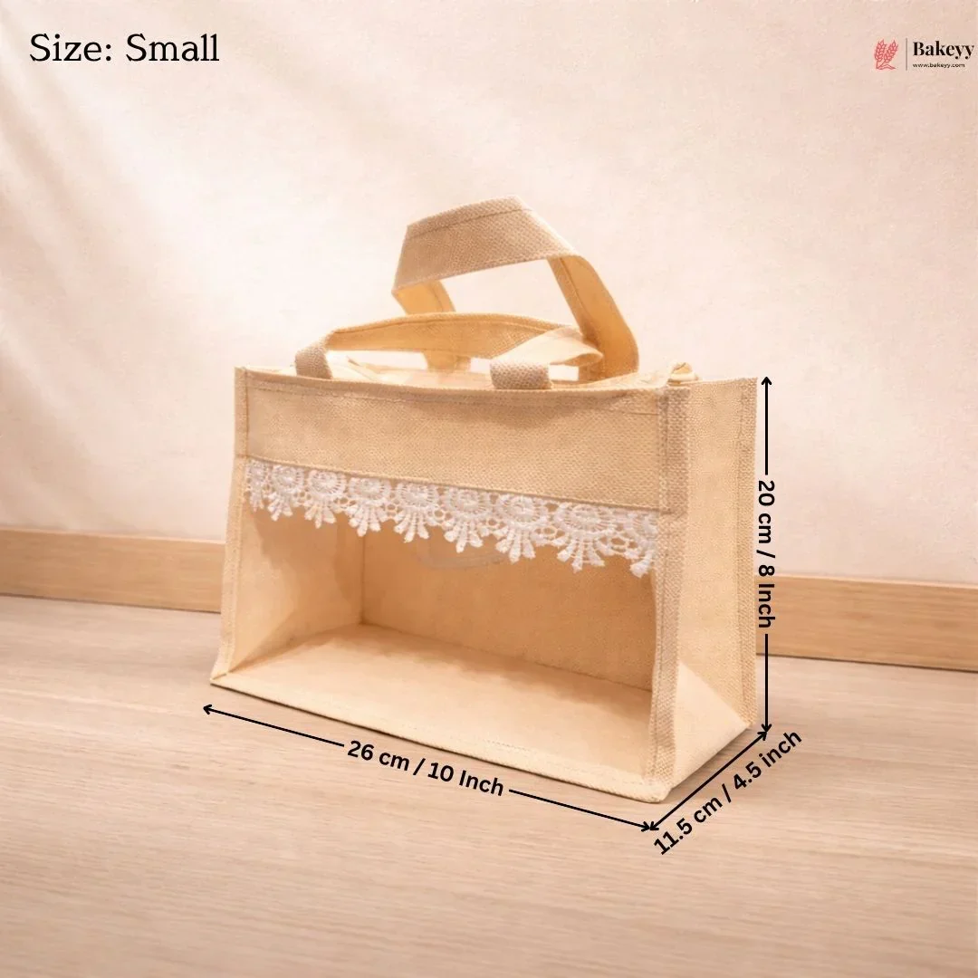 Non-Woven Window Bag with Zip Closure | Transparent Front Gift & Packaging Bag | Multiple Sizes | Pack of 12 - Image 7