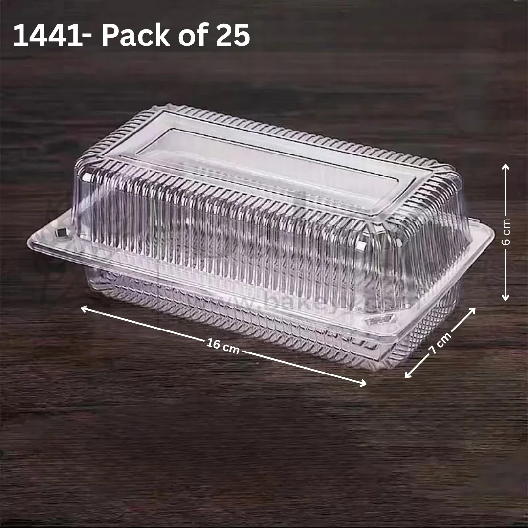 Rectangle PET Tea Cake Container | Pack of 25 - Image 5