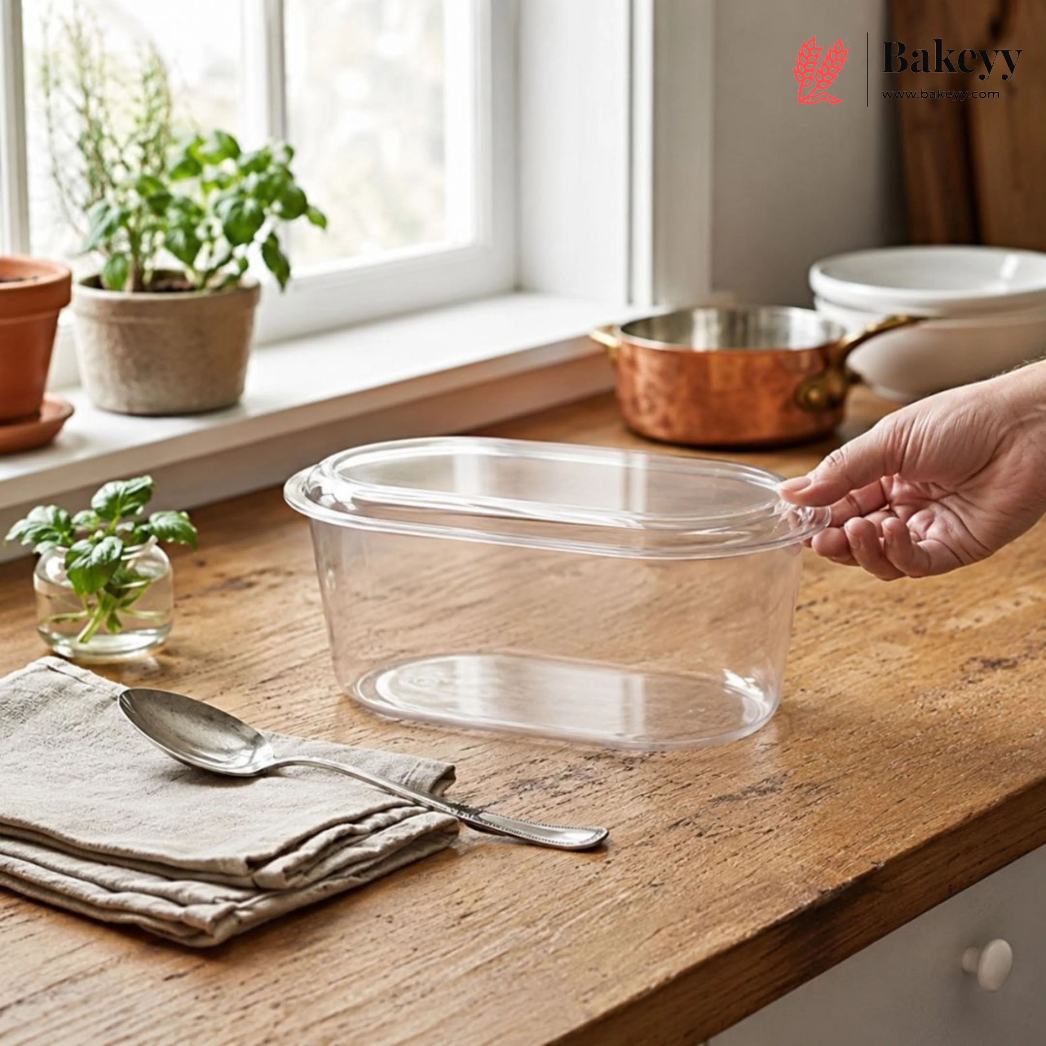 Oval PET Transparent Food Box with Lid | Tiramisu Box | Dessert Containers | Pack of 50 - Image 4