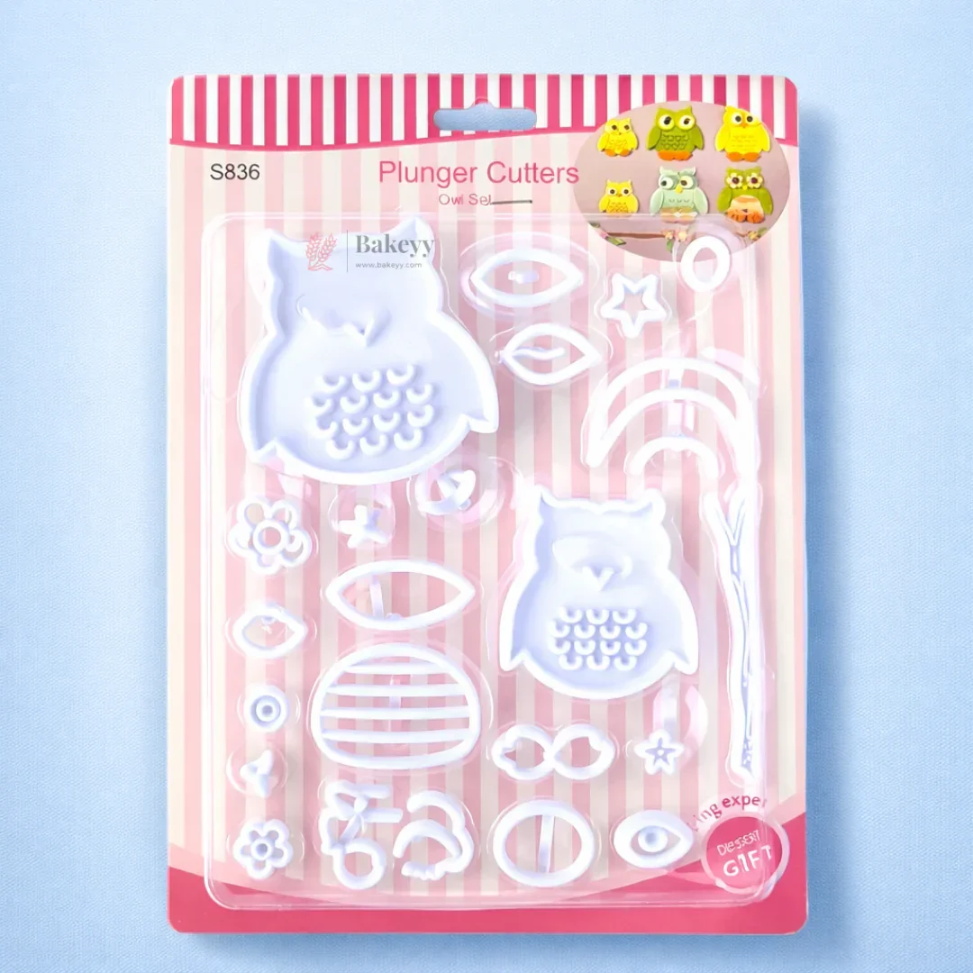 Owl Shape Fondant & Cookie Cutter Set | Pack of 1