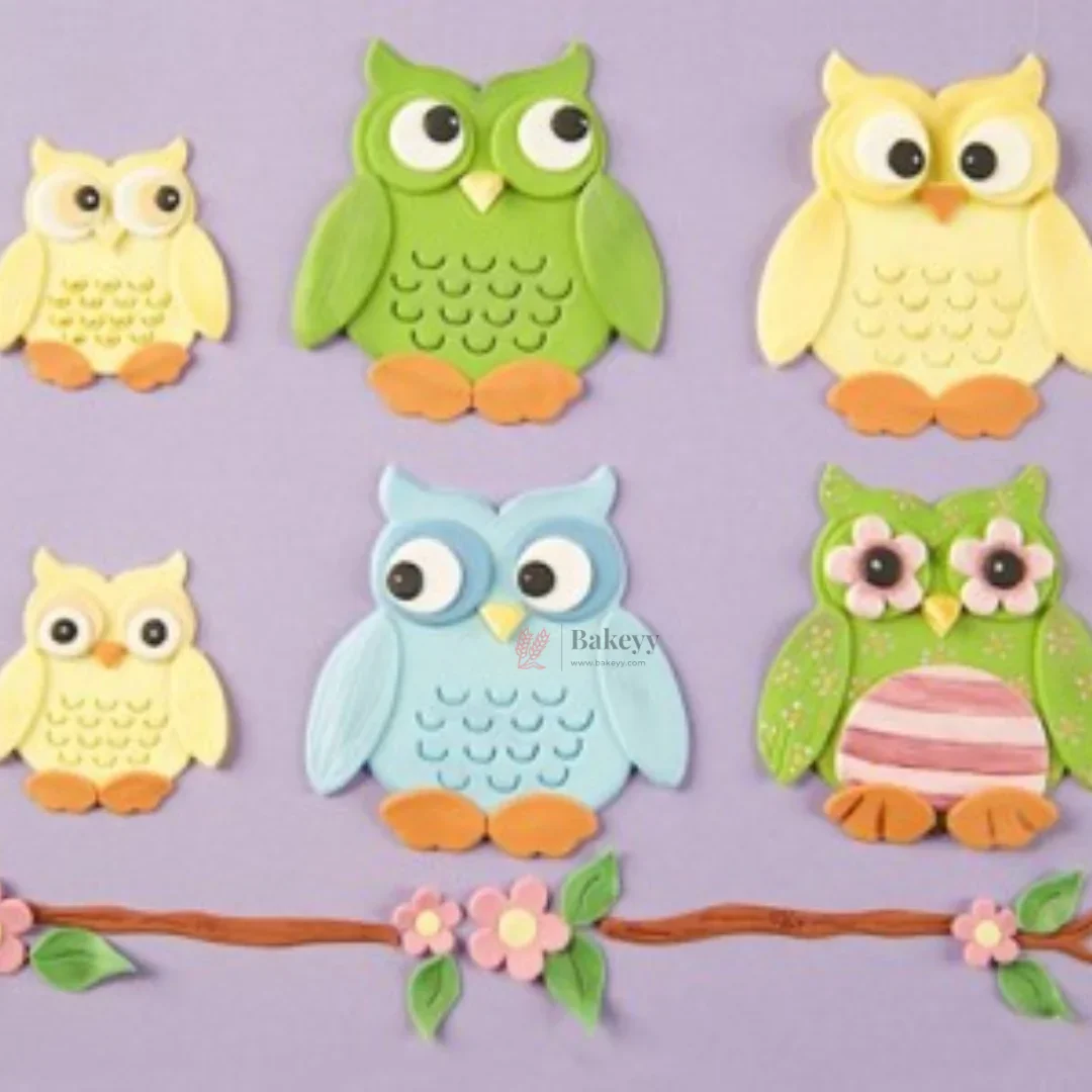 Owl Shape Fondant & Cookie Cutter Set | Pack of 1 - Image 4