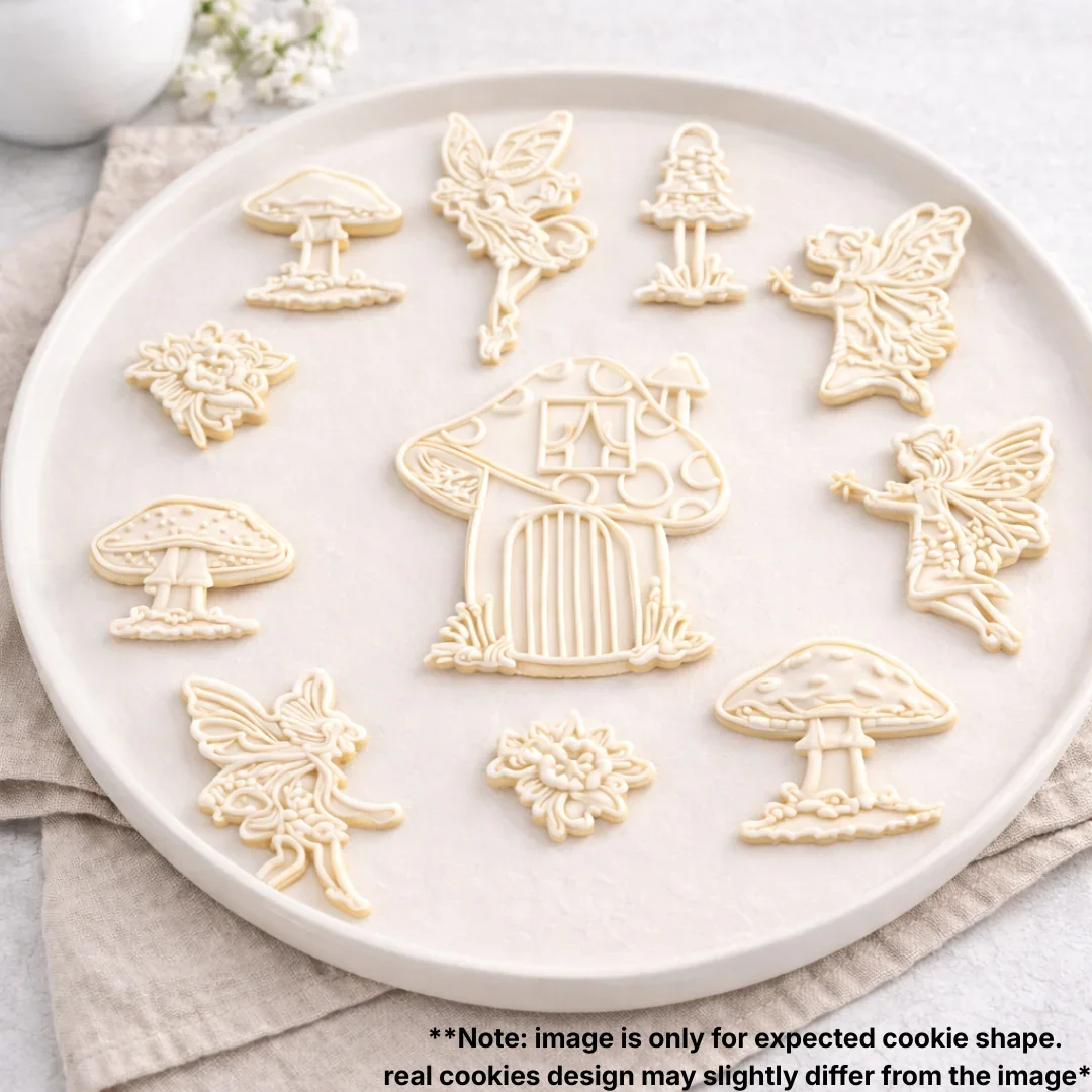 Fairy Theme Cookie Cutter Set | Enchanted Garden Collection | Pack of 1 - Image 3