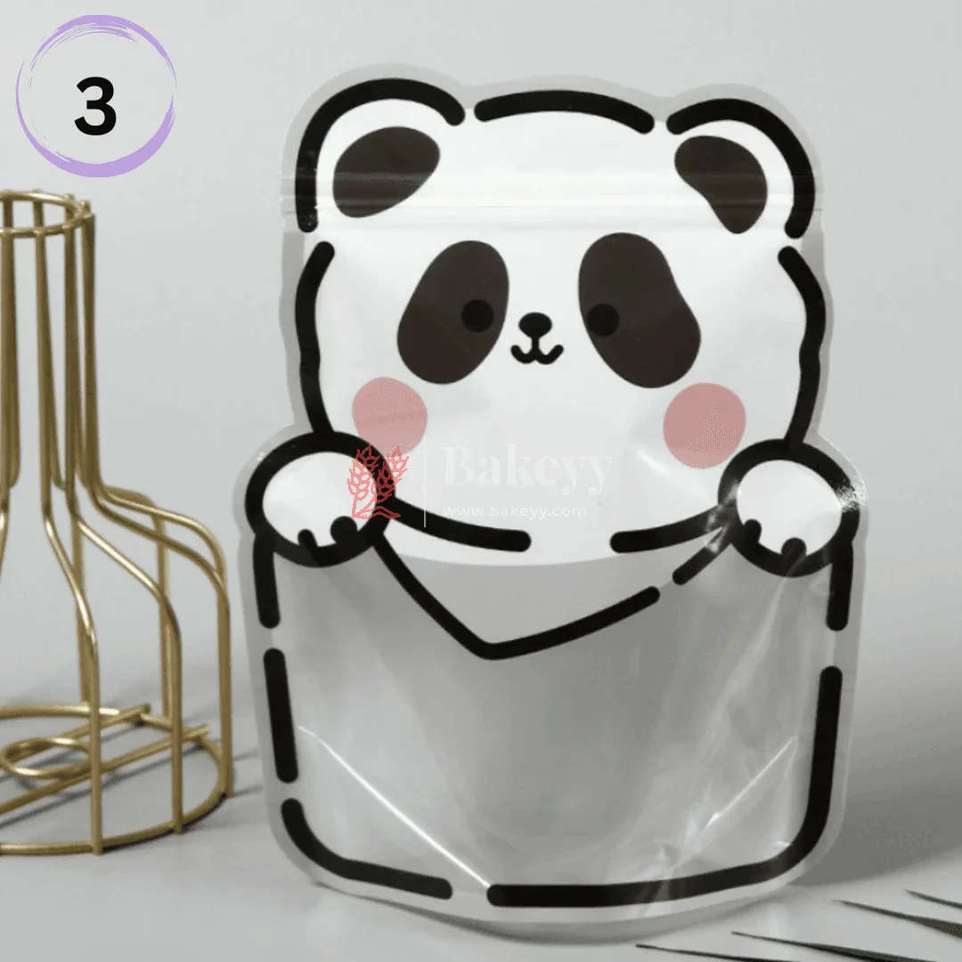 Panda Animal Shape Zip Lock Bags | Animal Shape Bags For Kids | Pack of 50
