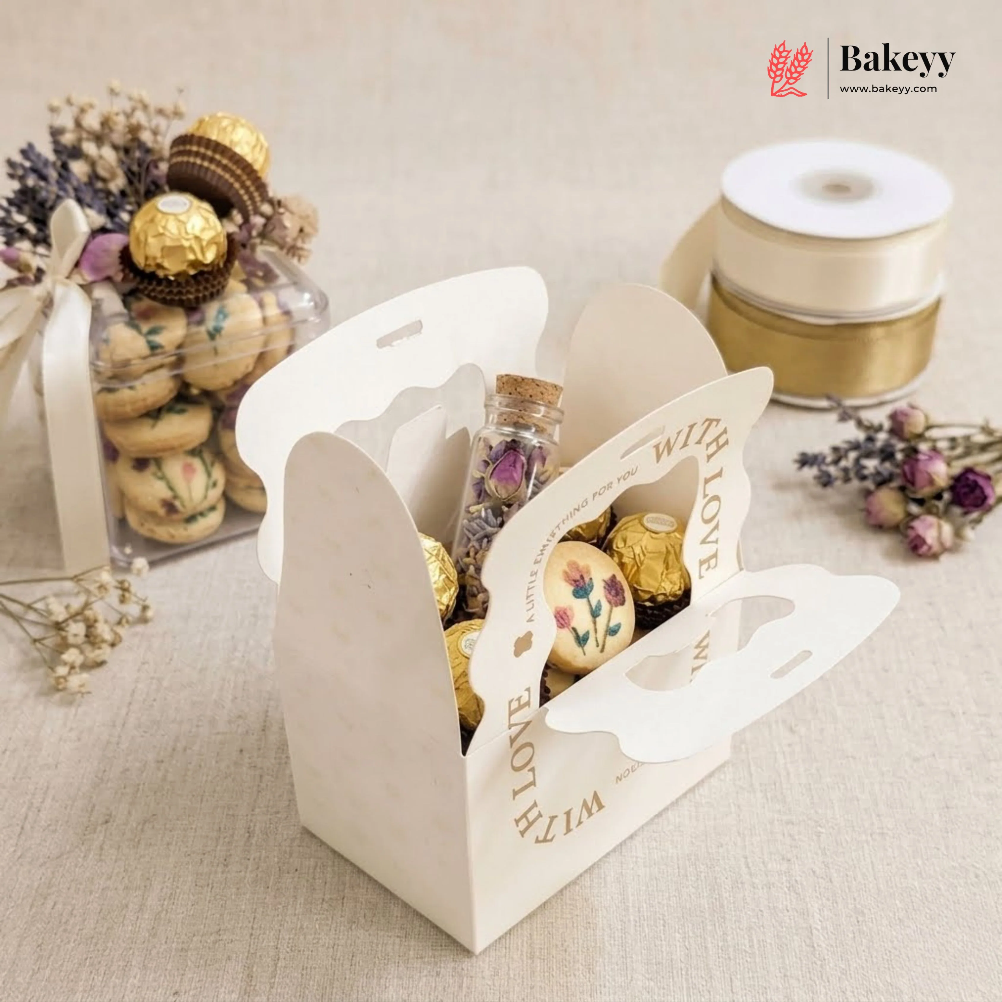 Pastel Ribbon Handle Favor Goodie Box Set | Candy, Chocolate & Return Gift Packaging | Pack of 10 - Image 7
