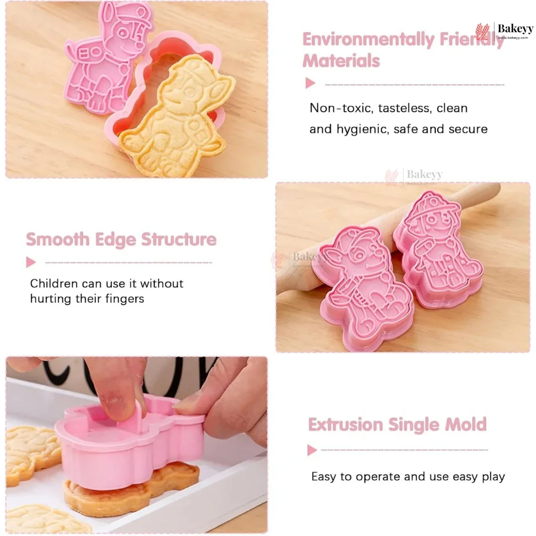 Paw Patrol Theme Cookie Cutter & Embosser Set | 6 Piece | Pack of 1 - Image 4