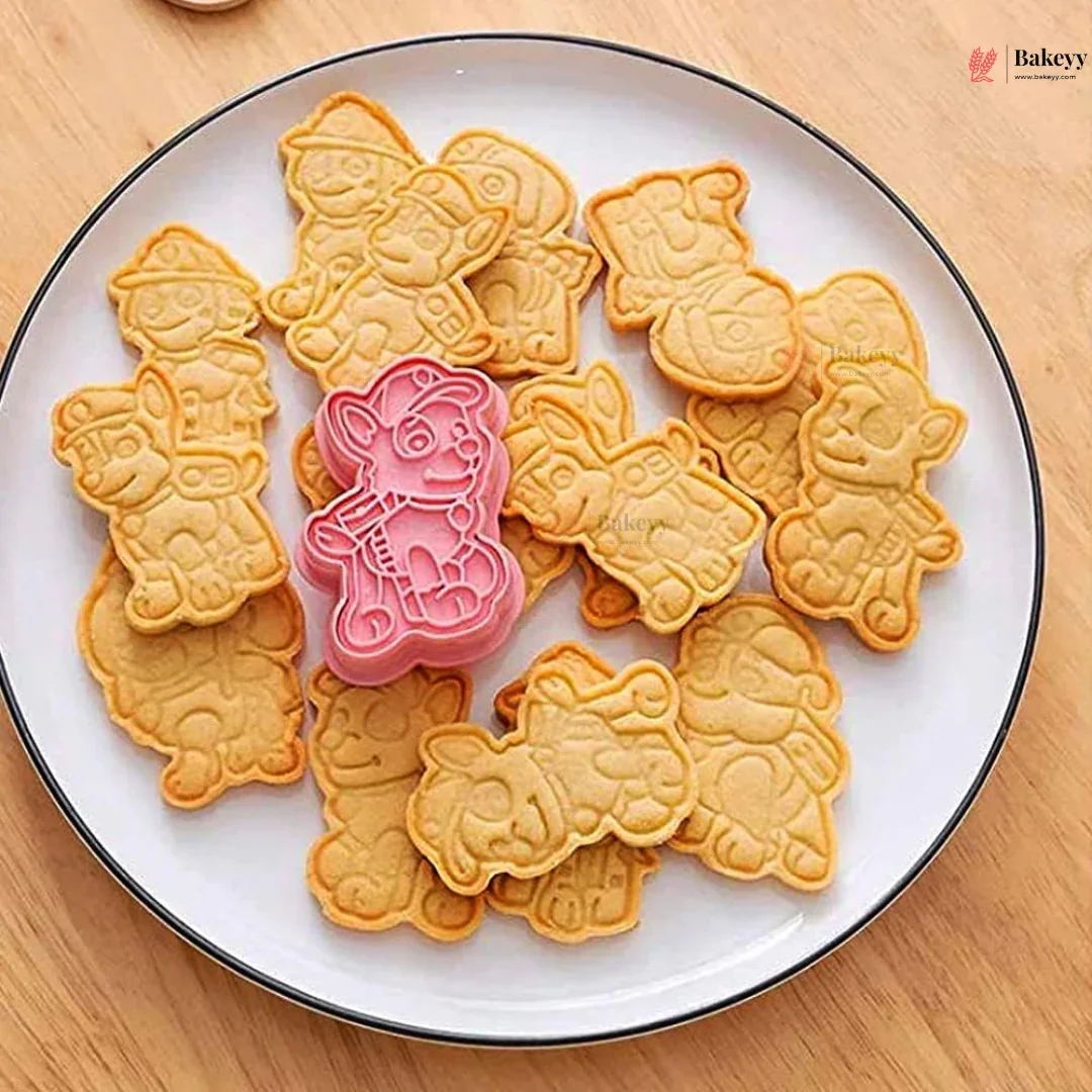 Paw Patrol Theme Cookie Cutter & Embosser Set | 6 Piece | Pack of 1 - Image 5