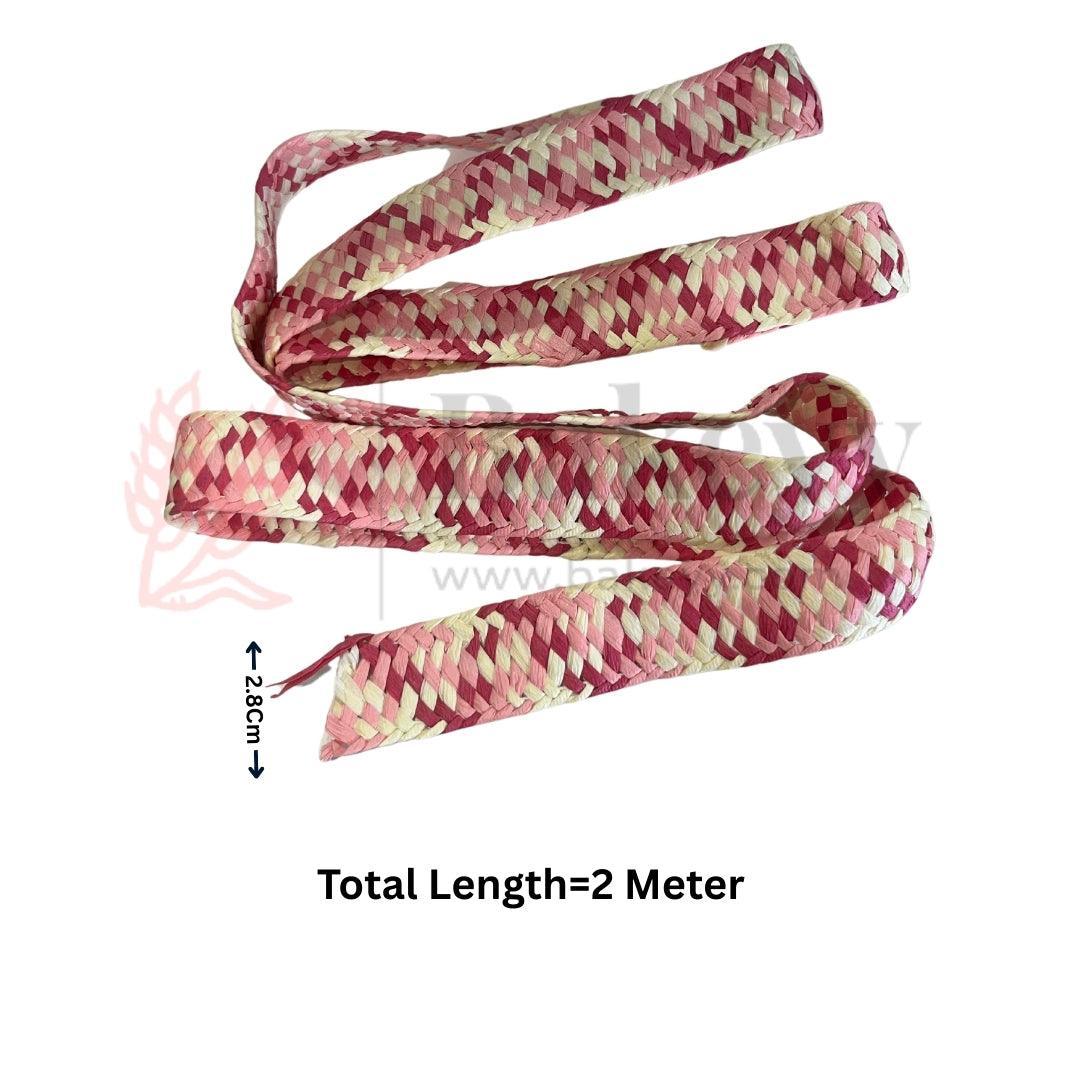 Pink Braided Rope| Perfect for Gift Wrapping and DIY Crafts| 1 Piece - Image 3