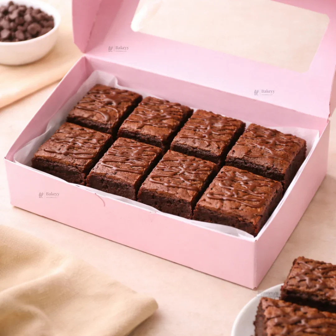 Pink Color Brownie Box | L Shape Window & Top Window | Multiple Capacities Available | Pack of 10 - Image 4