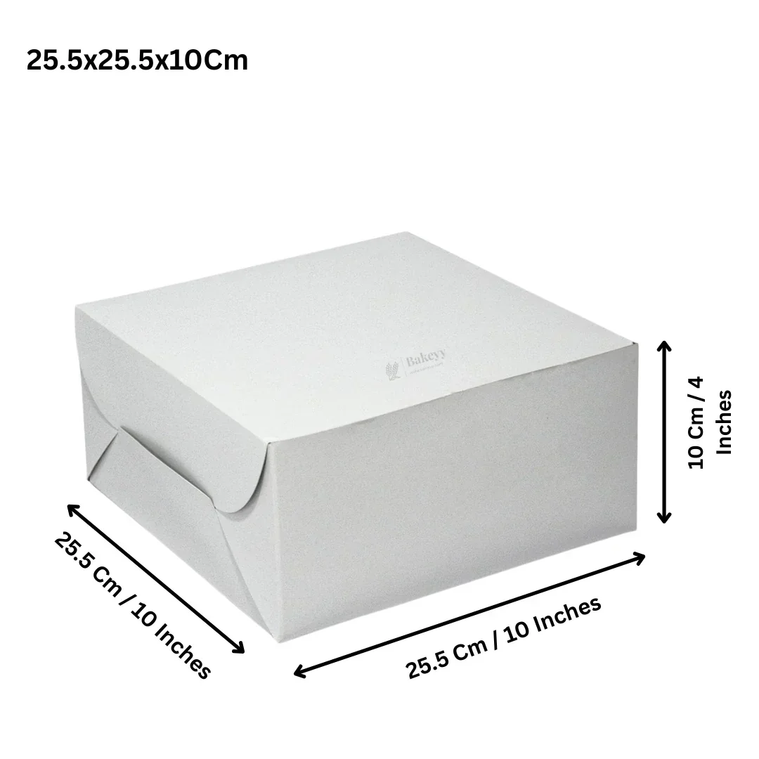 Plain White Cake or Pastry Box | Grey Back Cake Box | Pack Of 50 - Image 12