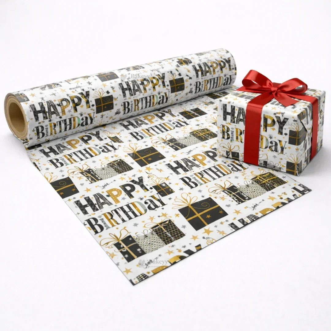 Playful Party Gift Wrapping Paper Sheets | Fun Cartoon & Celebration Prints | Pack of 20 Sheets - Image 5